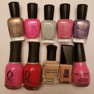 Lot of 10 assorted nail polishes